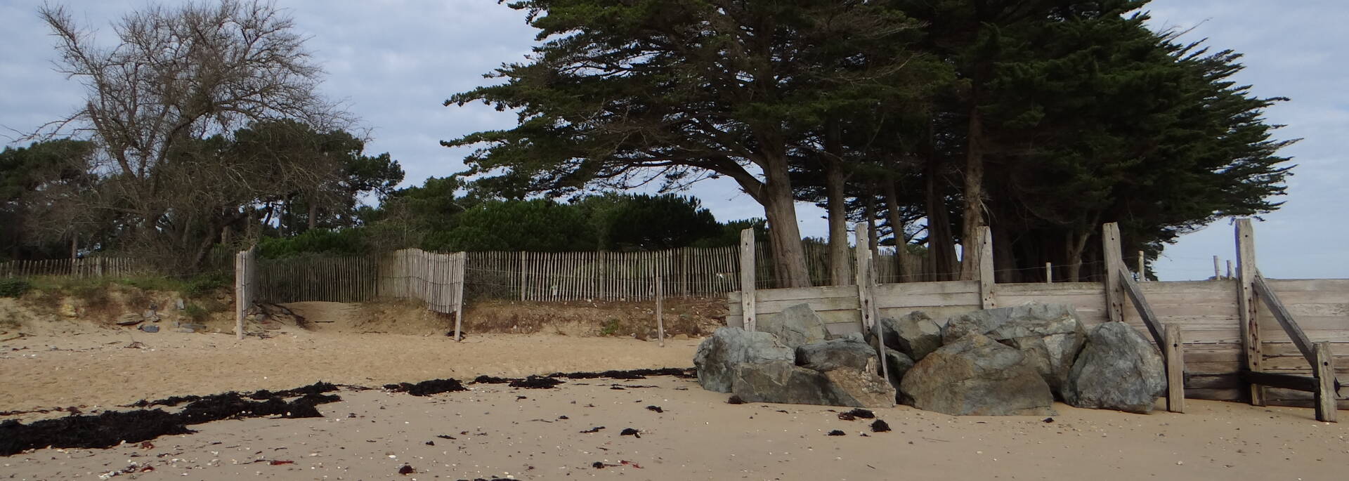 Travaux de sécurisation plage des sableaux - épi 