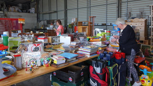 Recyclerie et caisson de réemploi