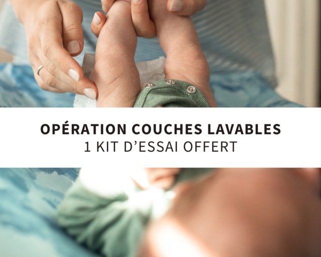 Couches lavables bébés : 1 mois d'essai gratuit 
