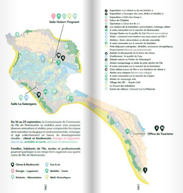 Carte des événements - Semaine de la transition 