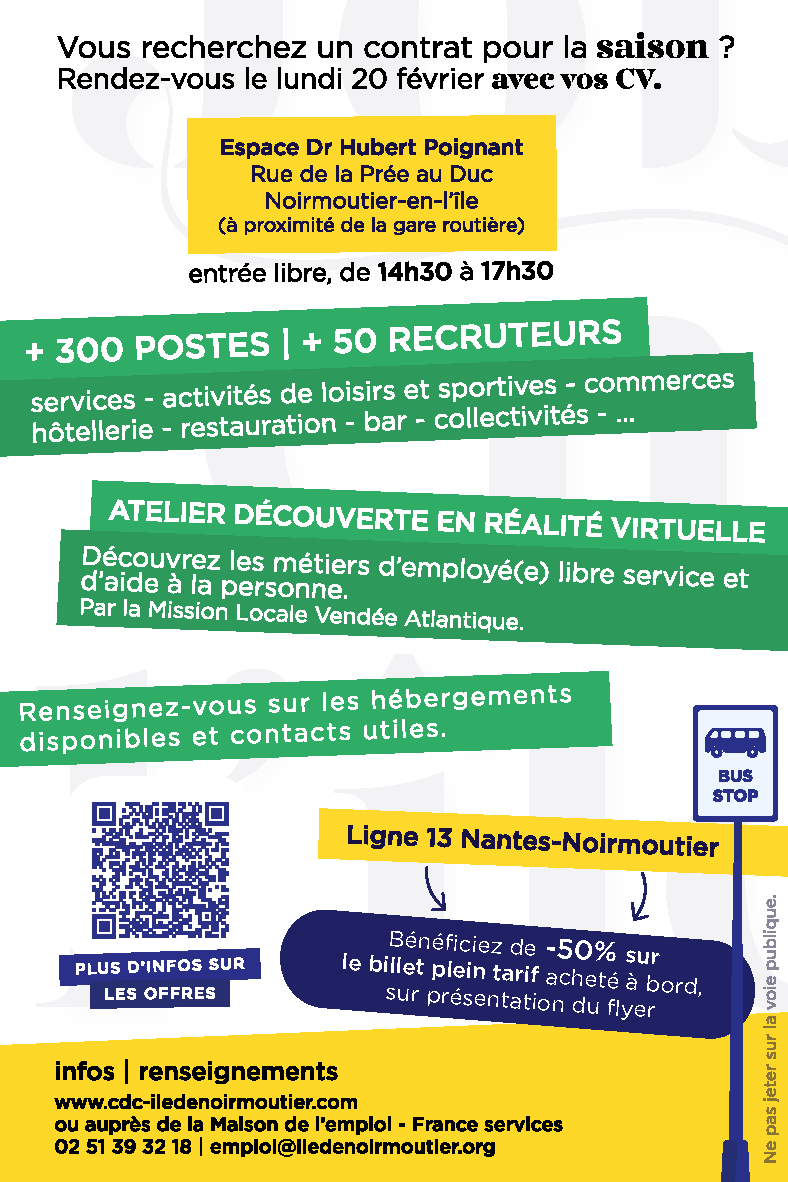 Flyer Job en l'île 2 