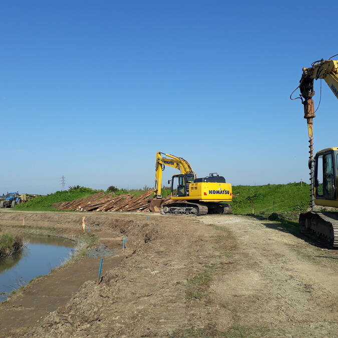 Travaux digue des Mattes