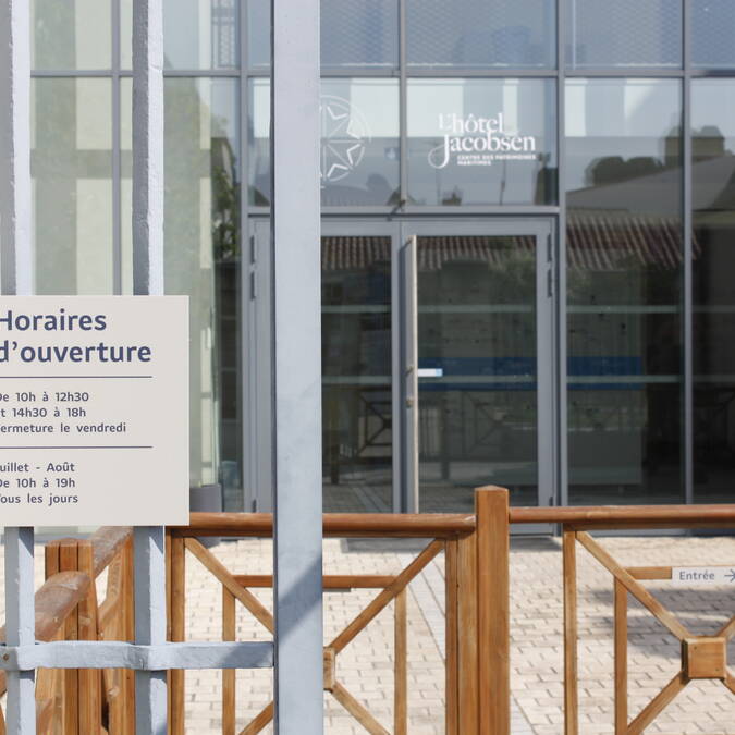 L'hôtel Jacobsen, centre des patrimoines maritimes, île de Noirmoutier