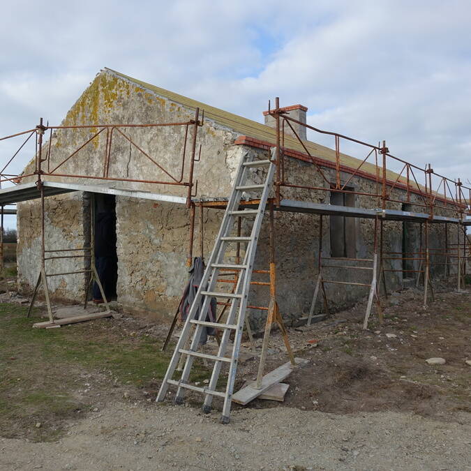 La Maison du vide lors de sa rénovation