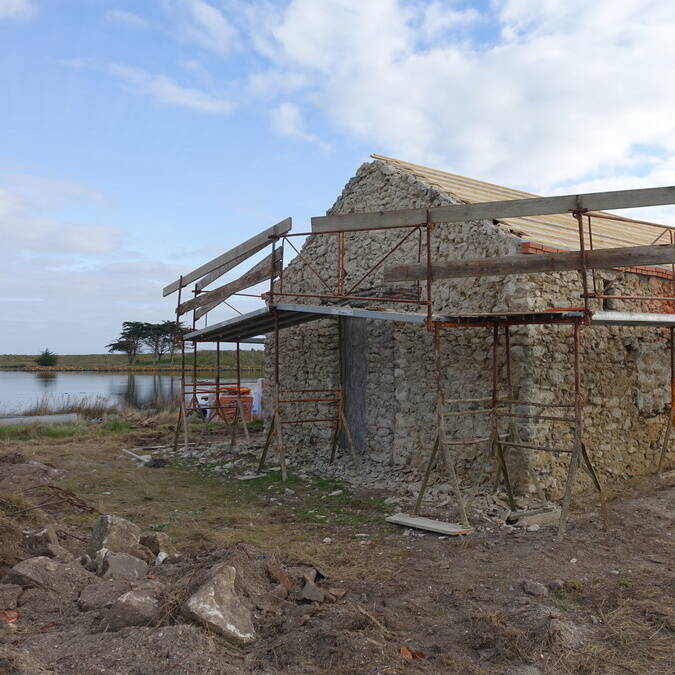 La Maison du vide lors de sa rénovation