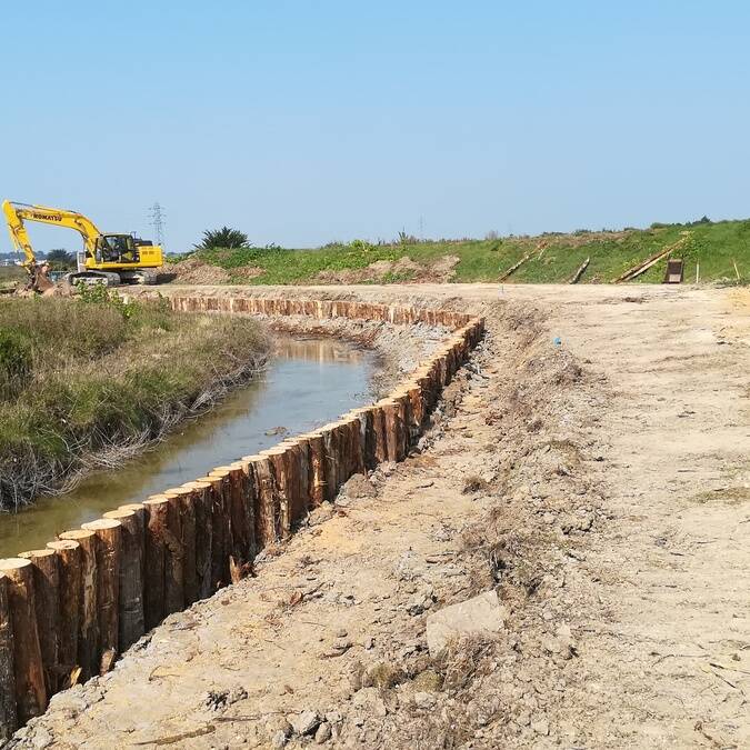 Travaux digue des Mattes