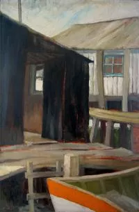 Exposition Pierre Perron peintures insulaires (peinture de 1966)